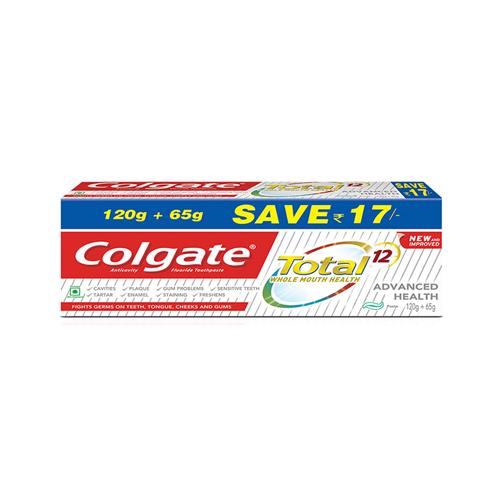 COLGATE TOOTHPASTE TOTAL ADVANCE 120+65